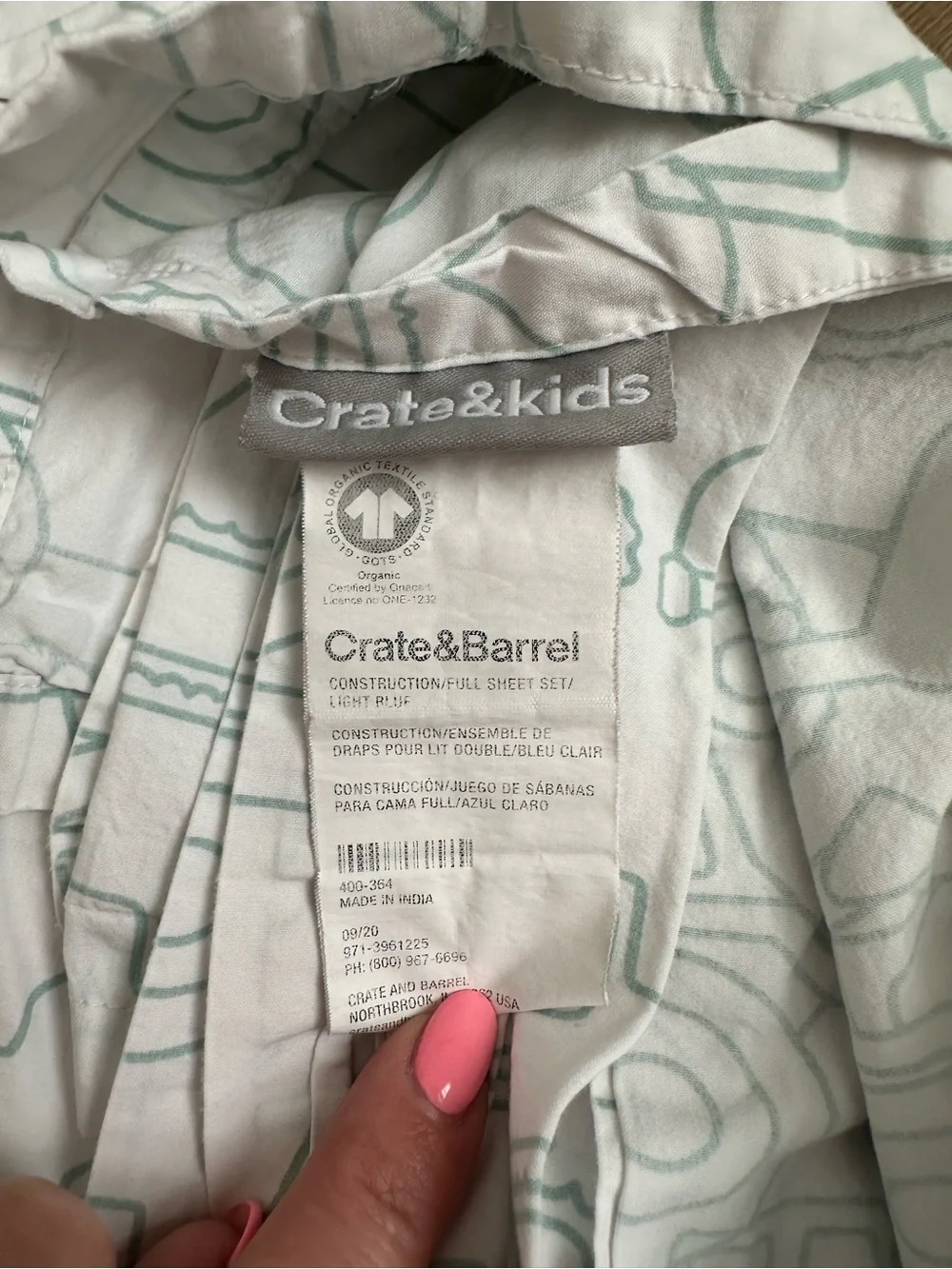 Crate&Barrel Kids Sheet Set Full size